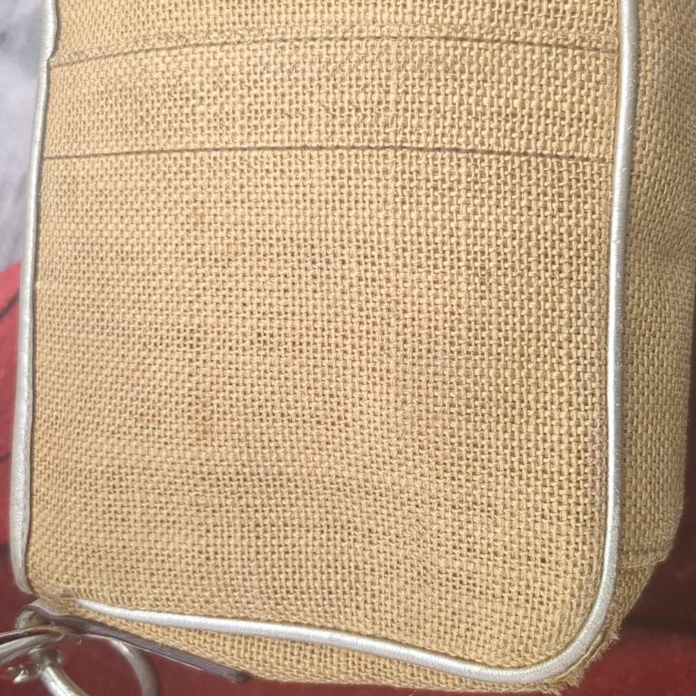 Coach LE Limited Bumble Bee Floral Y2K Mini Bag w Raffia Shoulder Purse - Picture 7 of 14